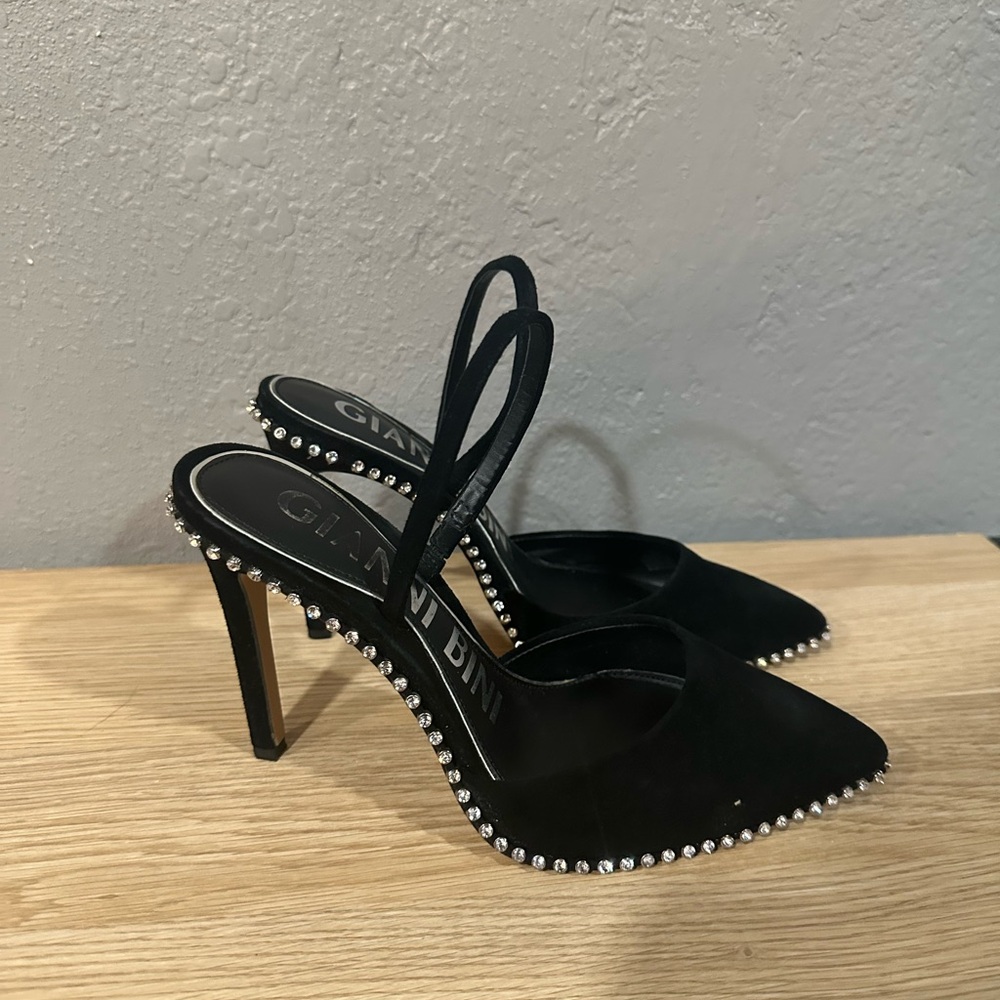 Gianni Bini Black Slingback Heels